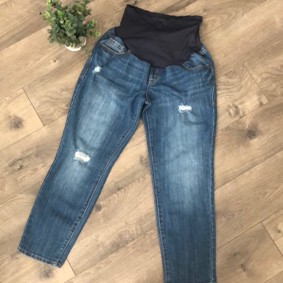 Maternity - OLD NAVY CROPPED JEANS 6 - Picture 2 of 5